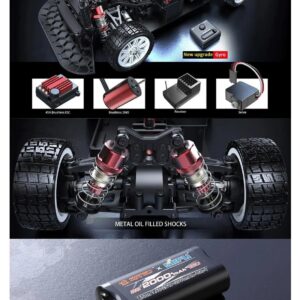 MJX Hyper Go 14303 1/14 4WD Brushless Drift Racing Car 55kmh Citroën C3 - Image 7