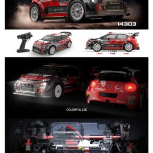 MJX Hyper Go 14303 1/14 4WD Brushless Drift Racing Car 55kmh Citroën C3 - Image 6