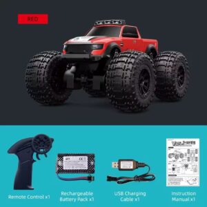 Alternative view of JJRC C8816 RC Amphibious 4WD Monster Truck Amphibian Red
