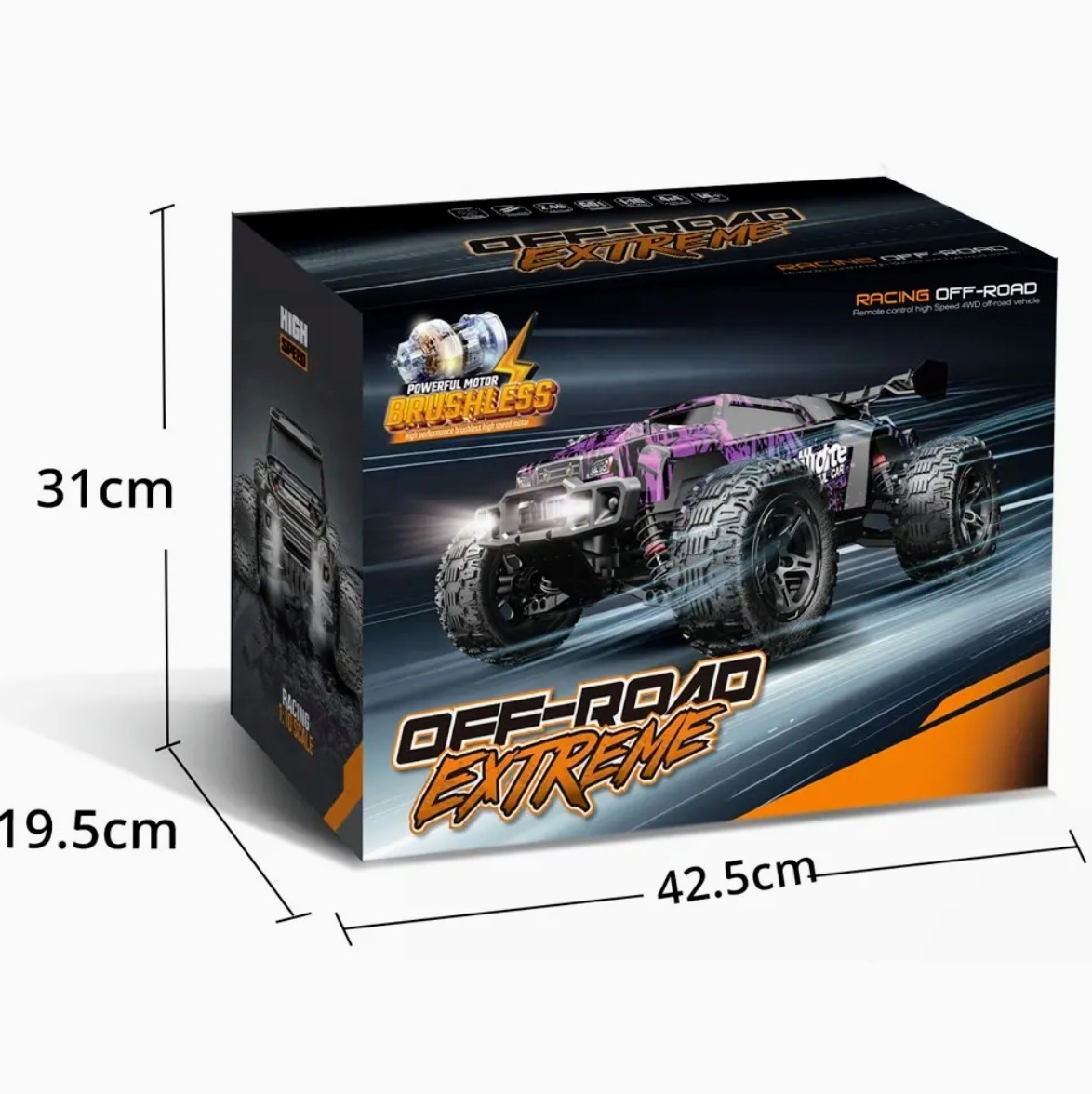 Alternative view of Brushless 1/14 High Speed High Speed RC Truck 4WD 60-75kmh Gold