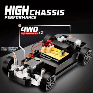 Alternative view of RC Car 1/24 High Speed Drift Iconic 911 Sports Car Green