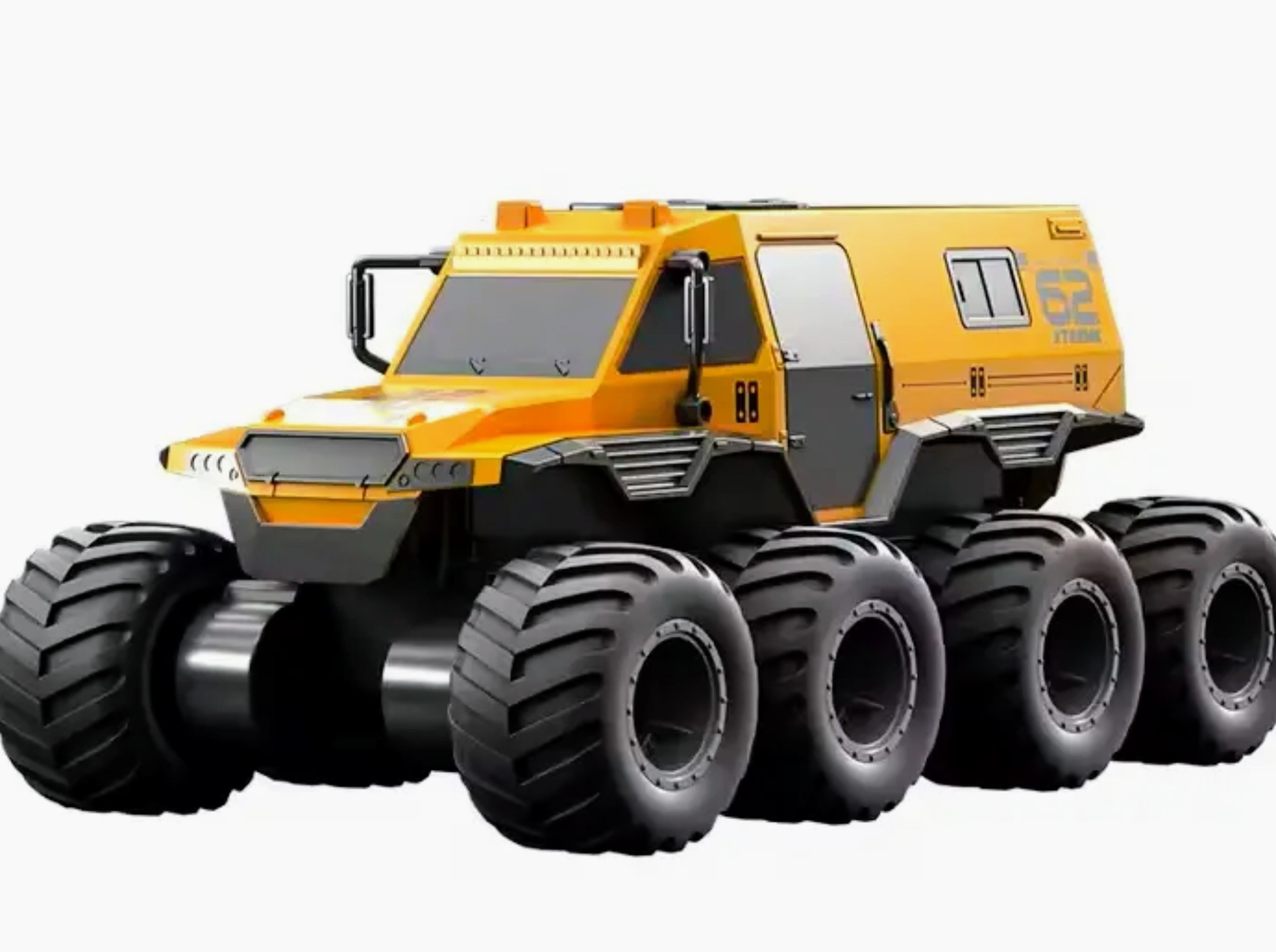 JJRC Q137 | 1:16 8WD Off-Road RC Vehicle | 20km/h | All-Terrain Yellow - Image 2