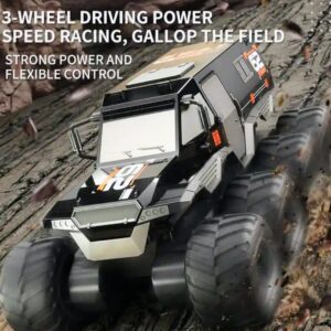 8-wheel Drive Amphibious Remote Control Crawler Truck Land & Water Black - Image 7