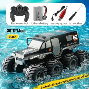 Alternative view of 8-wheel Drive Amphibious Remote Control Crawler Truck Land & Water Black