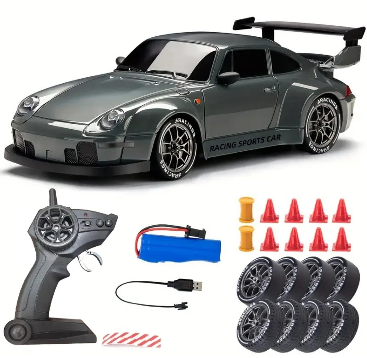 1:24 RC Drift Racer 911 Inspired High Speed 20kmh Gary - Image 5