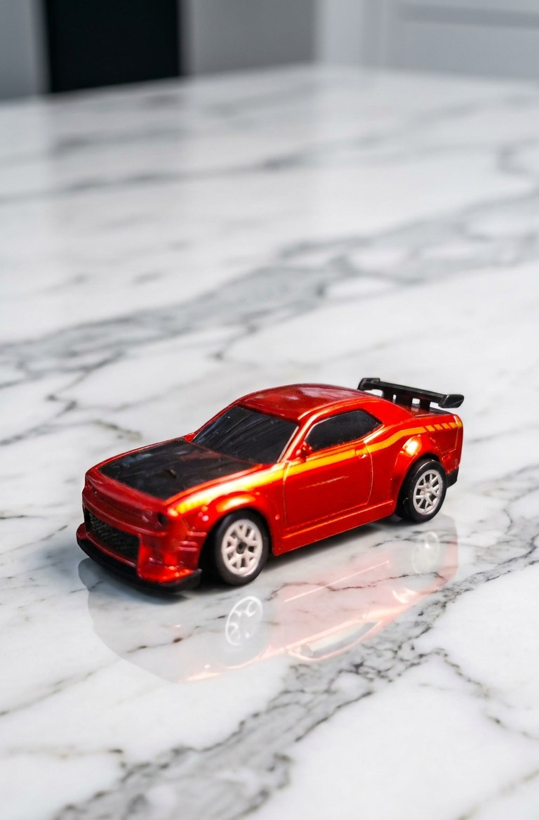 1/64 Desktop Drift Racer Dodge Challenger Inspired Muscle Car Red