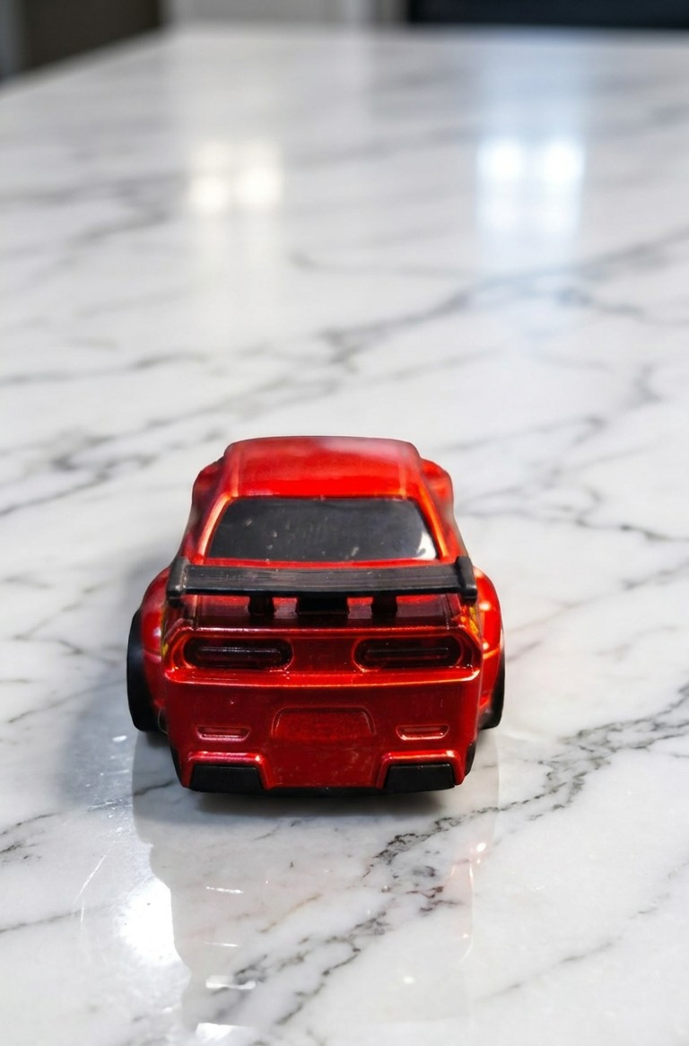 1/64 Desktop Drift Racer Dodge Challenger Inspired Muscle Car Red - Image 2