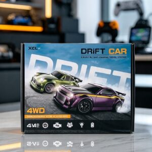 Alternative view of 1/64 Desktop Drift Racer Dodge Challenger Inspired Muscle RC Car Green
