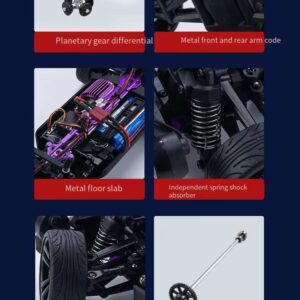 Factory SCY-16301 RC Car 2.4G 1/16 4WD 40+KM/H High Speed Vehicle Toys Flat Running Drift Car  RTR - Image 5