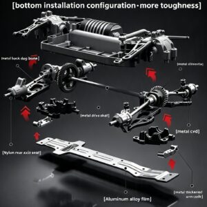 SG118 MAX – Brushless 1:18 Scale Heavy-Duty 4WD RC Truck 60kmh Red - Image 5