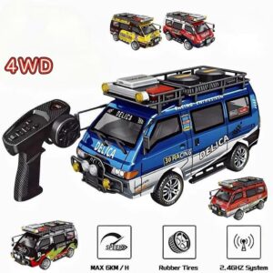 Alternative view of 1/24 scale 4WD remote control crawler off-road vehicle