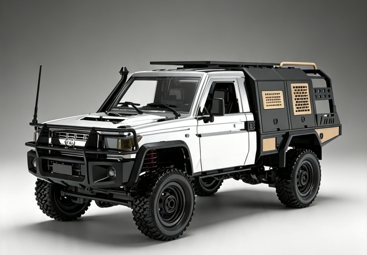 RC car 1:12 Scale Heavy-Duty 4WD Off-Road Crawler Silver - Image 2