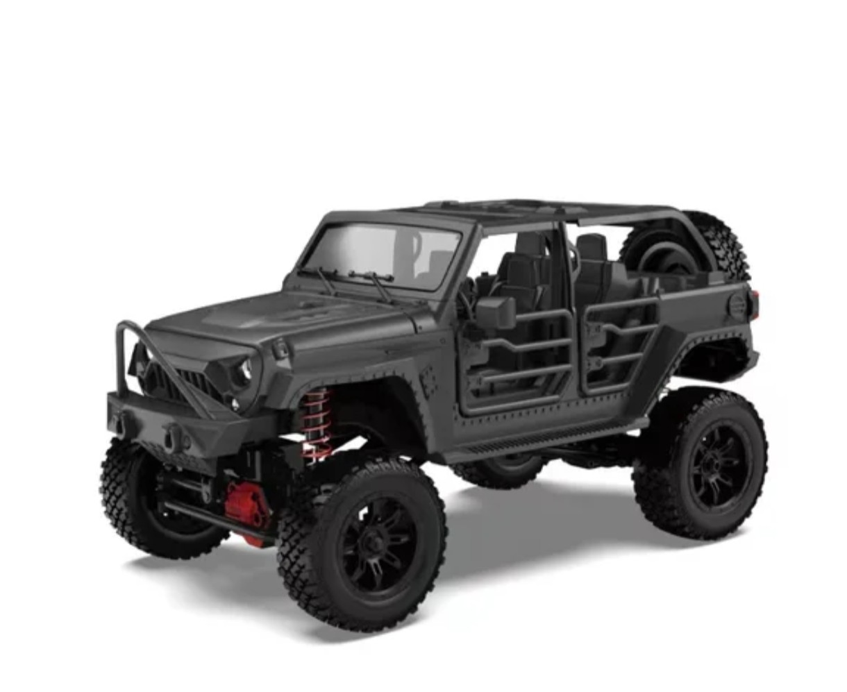 MN-128 | 1:12 Hobby-Grade 4WD Rock Crawler Jeep Wrangler Style 8kmh LED Spotlights