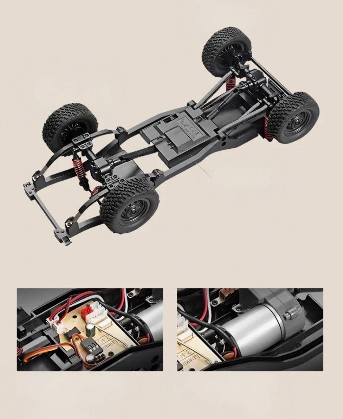 MN82S – 1:12 Scale Heavy-Duty 4WD Off-Road Rock Crawler Brushed - Image 3