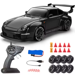 1:24 RC Drift Racer 911 Inspired High Speed 20kmh Black - Image 3