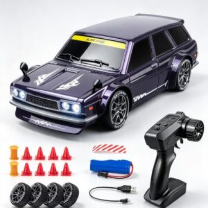 1:24 RC Drift Racer  Iconic Drift Racing Car 20kmh Purple - Image 3