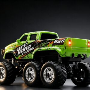 1:64 Scale, 6 Wheeler All-Terrain Off-Road Vehicle with LED Lights - Image 3