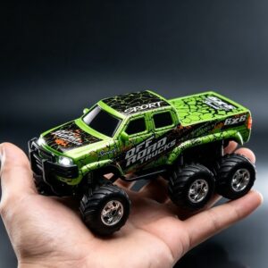 1:64 Scale, 6 Wheeler All-Terrain Off-Road Vehicle with LED Lights - Image 4