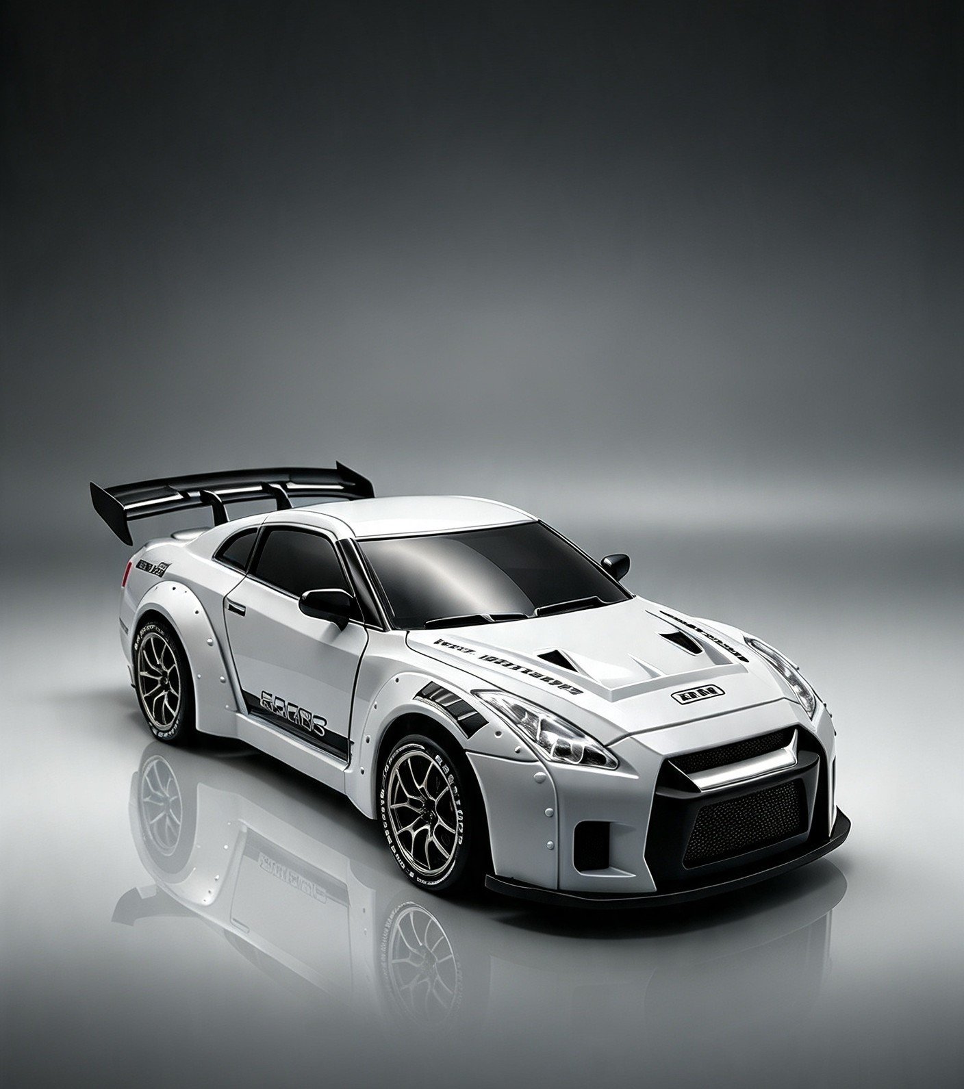 1:24 RC Drift Racer GTR Inspired Upgraded Precision Remote Edition Gray