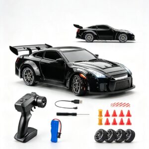 Alternative view of 1:24 RC Drift Racer GTR Inspired Upgraded Precision Remote Edition Black
