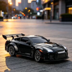 1:24 RC Drift Racer GTR Inspired Upgraded Precision Remote Edition Black