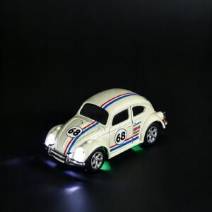 1/64 Mini Alloy Beetle 2.4G Pocket-Sized 3-Speed Cruise Control Cream