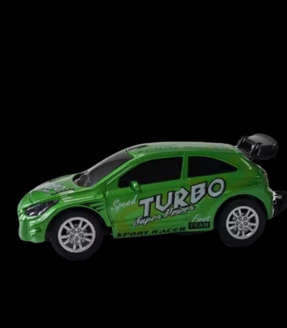 1/64 Mini Sports Car 2.4G Pocket-Sized Alloy Crawler 3-Speed Cruise Control Green - Image 2