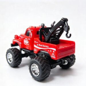 1/64 Mini Alloy Off-Road Recovery RC Truck  2.4G Pocket-Sized Alloy Crawler 3-Speed Cruise Control Red - Image 5