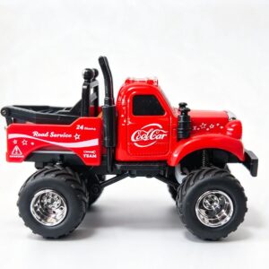 1/64 Mini Alloy Off-Road Recovery RC Truck  2.4G Pocket-Sized Alloy Crawler 3-Speed Cruise Control Red - Image 4